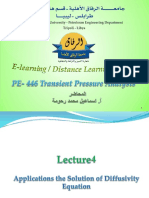 Learn key diffusivity equation solutions for transient well test behavior