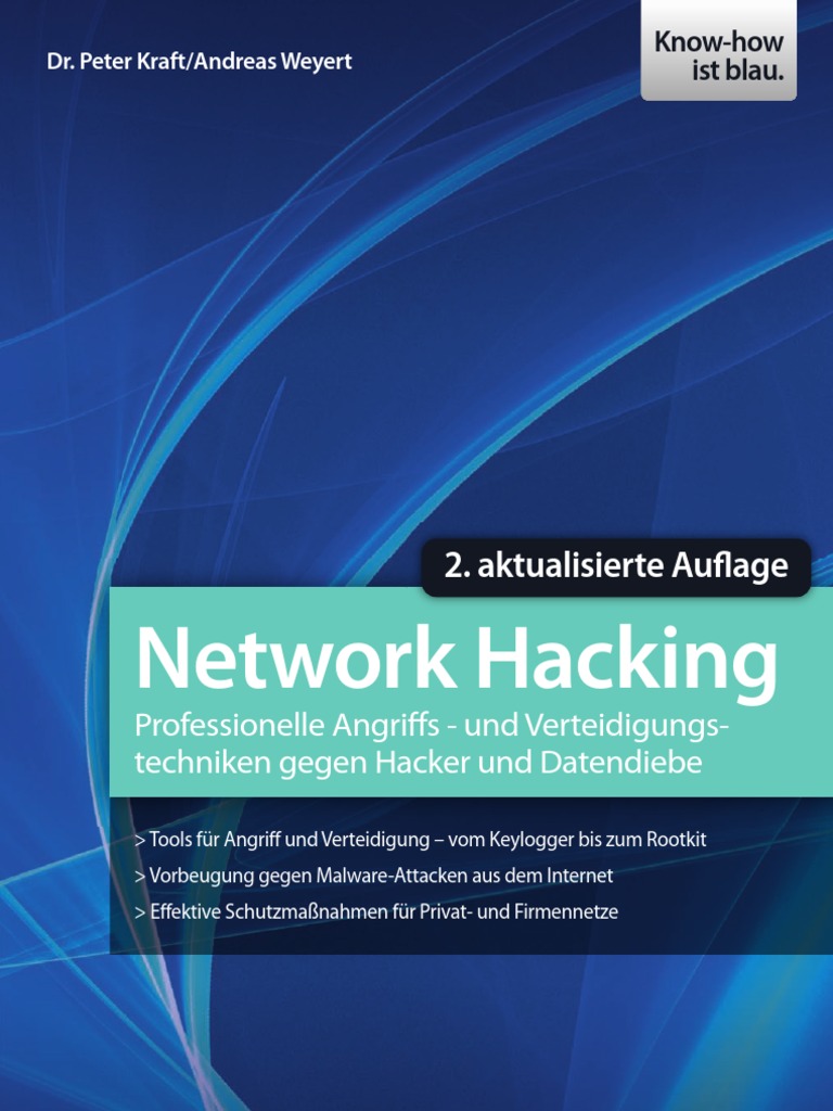 Network hacking Professionellegriffs Undrteidigungstechnikengen hacker und Daten be edition 2