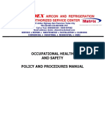 Jamesdex: Occupational Health and Safety Policy and Procedures Manual