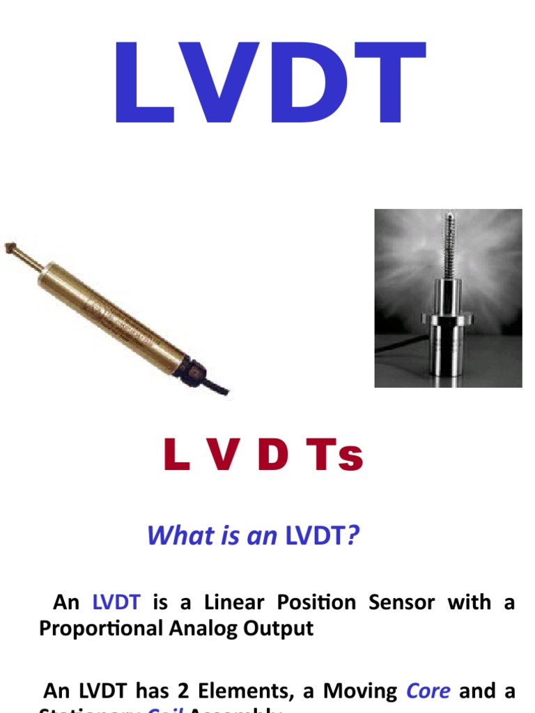 Understanding LVDT Sensors and Functionality | PDF | Force ...