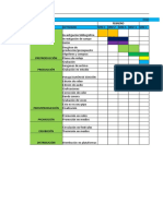 Formatos Crongorama Presupuesto y Plan de Rodaje