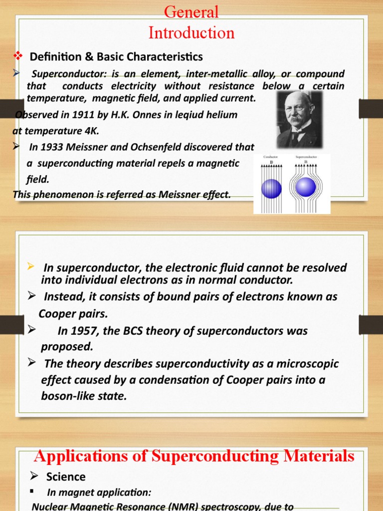 Superconductors: Definitions and Applications | PDF | Superconductivity ...