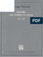 Maranini, Giuseppe. - Historia Del Poder en Italia 1848-1967 [1985]