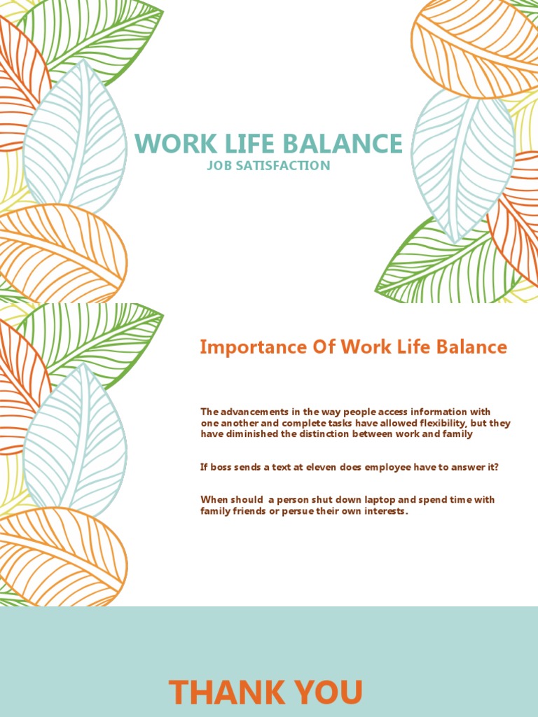 Work Life Balance | PDF