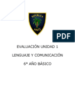 Evaluacion Unidad 1 Sexto