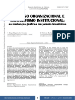 DISCURSO ORGANIZACIONAL E ISOMORFISMO INSTITUCIONAL: as mudanças gráficas em jornais brasileiros