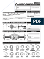 Axle Order Form: Axles Wheel Stud Information