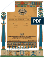 College of Management & Technology - Heliopolis Examination Paper