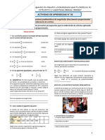 Actividad de Aprendizaje - Magnitudes Directamente Proporcionales 3