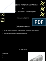 Bir DC Motorun Matematiksel Modeli Ve MA