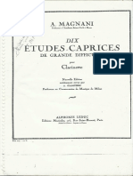 A. Magnani - Dix Études _ Caprices de Grande Difficulté pour Clarinette