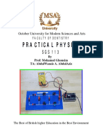Practical Physics: October University For Modern Sciences and Arts Faculty of Dentistry