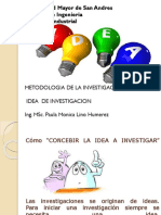 Idea de Investigacion