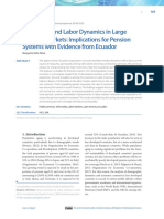 Population and Labor Dynamics in Large Informal Markets: Implications For Pension Systems With Evidence From Ecuador