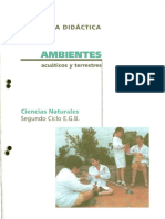 SECUENCIA DIDÁCTICA AMBIENTES. Acuáticos y Terrestres. Ciencias Naturales Segundo Ciclo E.G.B.