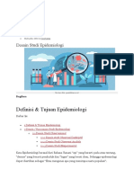 Studi Desain Penelitian Epidimiologi