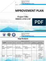 School Improvement Plan: Project Title: DRRM and GSP
