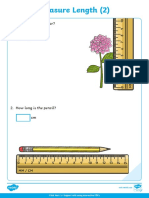 Measure Length (2) : 1. How Tall Is The Flower? CM