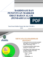 Standardisasi dan Marker Obat Bahan Alam (Pendahuluan