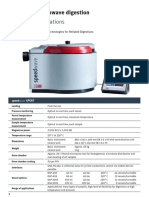 Technical Specifications: Speedwave Microwave Digestion