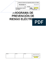 Programa de Prevención de Riesgo Eléctrico