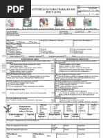 ATR - Autorização Para Trabalhos em Risco