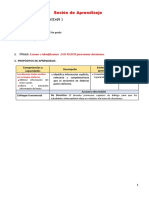 S2 Sesión 1 Leemos e Identificamos Los Pasos para Tomar Decisiones