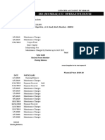 Irs (Mumbai) Co-Operative Houseing Society LTD: FY - 2018 To 2019 (1-Feb 2019 To 31 - Mar - 2019) Date Particulars