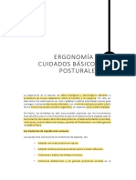 Tema 20. Ergonomía y Cuidados Básicos Posturales