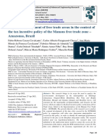 Regional Development of Free Trade Areas in The Context of The Tax Incentive Policy of The Manaus Free Trade Zone - Amazonas, Brazil