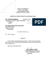 KP Form Subpoena