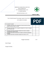 Form Ceklist Limbah