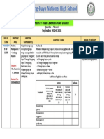 Weekly Home Learning Plan in AP7 Q1 Week 1