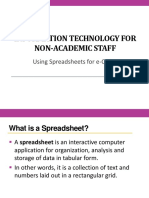 Basic IT Course - Spreadsheets