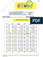 Grade 8 Unit Test Form