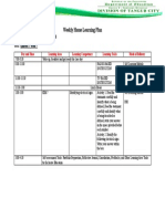 EIM-Weekly Home Learning Plan