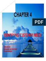 Chapter 4 - Identifying Customer Needs