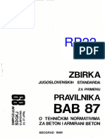 Zbirka Jugoslovenskih Standarda BAB87