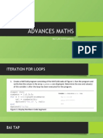 Advances Maths: Matlab Experiments
