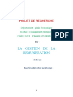 La Gestion de La Rémunération