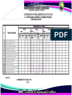 Daily Attendance On The Limited Face-To-Face: Grade 11 - Pythagoras (General Academic Strand)