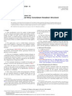 High-Strength Low-Alloy Columbium-Vanadium Structural Steel: Standard Specification For