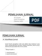 Penyusunan Karya Ilmiah Untuk Jurnal Ilmiah