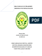 Laporan Prakerin SMK Farmasi Dan Dental Asisten Sentosa Dharma Bojonegoro Di Puskesmas Ngumpak Dalem