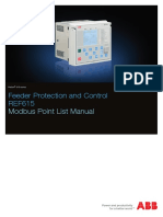 REF615 5.0 IEC Modbus Point List Manual - G