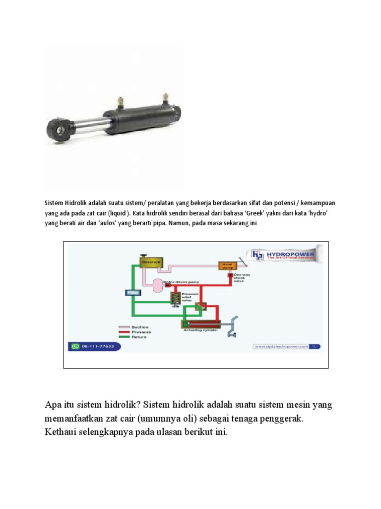 Sistem Hidrolik Pdf