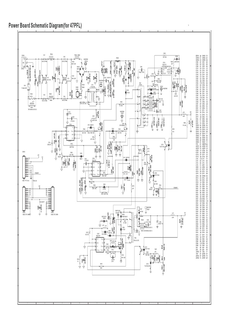 47PFL Power Board Schematic Diagram | PDF | Chess Theory | Chess