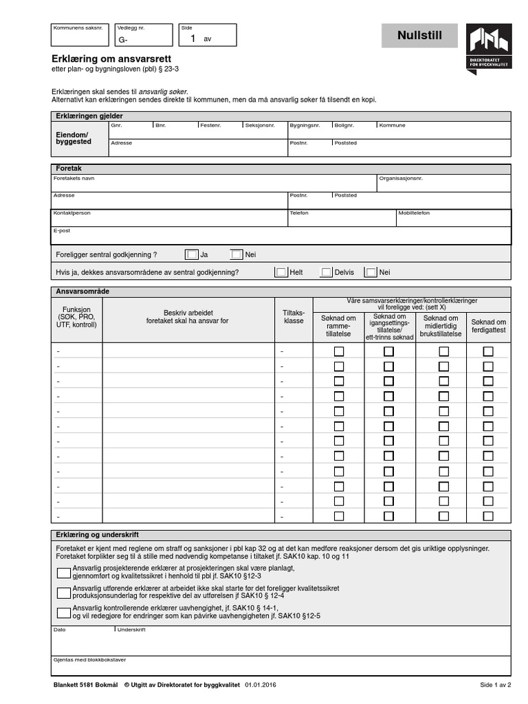 5181 Erklaring Om Ansvarsrett PDF