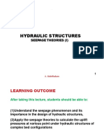 Hydraulic Structures: Seepage Theories (I)
