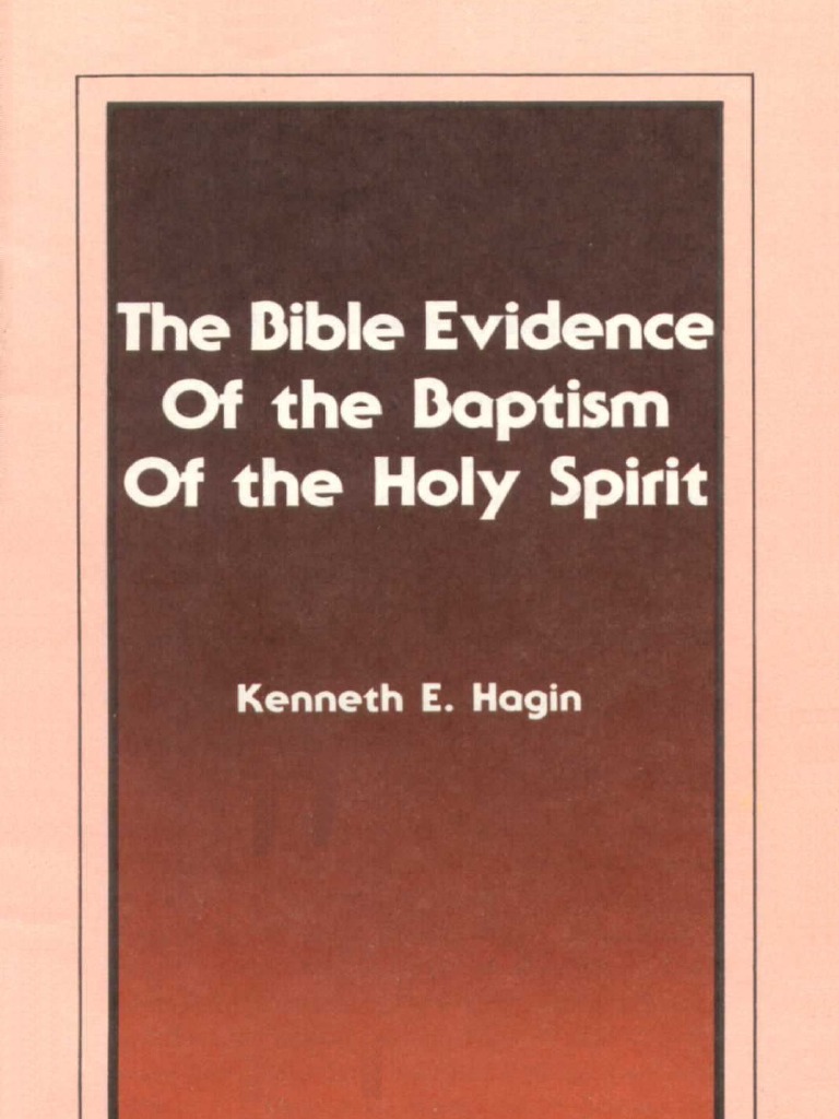 Evidence of Holy Spirit Baptism | PDF | Baptism With The Holy Spirit ...